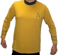 star trek gold command uniform shirt size xl time left