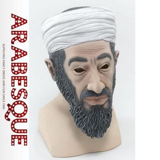 Osama Bin Laden Adult Rubber Terrorist Halloween Fancy Dress Costume 