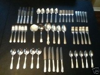 wm a rogers silver plated flatware 51 piece set from