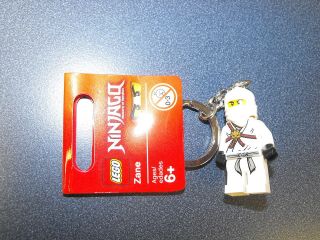 Lego Ninjago Zane Keychain Key Chain Key Ring Minifigure Free Shipping