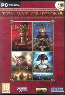 Total War Collection Rome, Medieval II 2, Empire & Napoleon RTS 