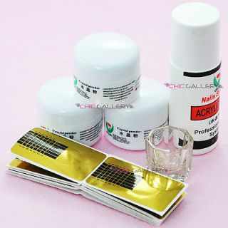color acrylic nail powder dish liquid tools set 16