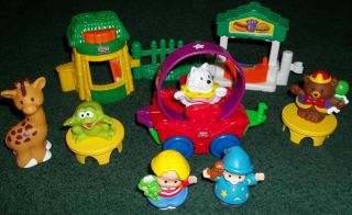 Fisher Price Little People Circus Playset w/6 People Animals Carnival 