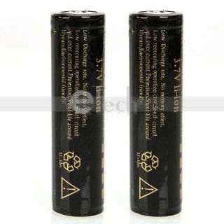   18650 4000mAh 3.7V UltraFire Lithium Batteries without Board Black