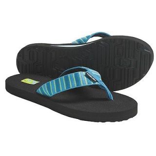 Teva Mush II Thong Sandals Flip Flops (Women) Deco Multi Blue NWT Size 
