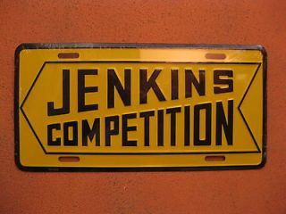 BILLGRUMPYJE​NKINS COMPETITION OLD STYLE LICENSE PLATE NEW