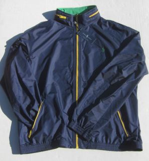Polo Golf Ralph Lauren Mens Navy Blue Full Zip Packable Jacket $165