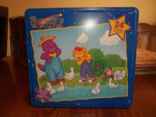 BARNEYS GREAT ADVENTURE THE MOVIE 24 PIECE PUZZLE IN TIN VERY NICE 