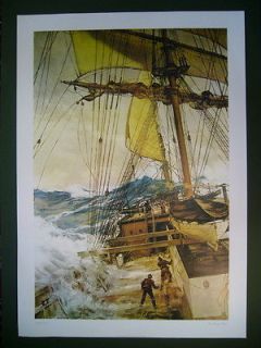 The Rising Wind Tall Sailing Ship Print by Montague Dawson