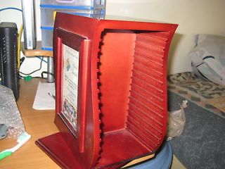wooden combo cd holder picture box time left $ 15