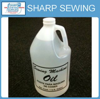 GALLON CLEAR WHITE INDUSTRIAL & HOME SEWING MACHINE OIL