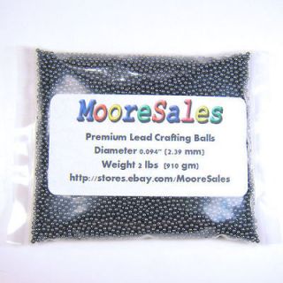 Lead Crafting Balls 2 lb Bag Ballast Sinkers Shot Weight Size 7.5