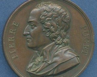 Pierre PUGET French Artist 1817 Medal by GATTEAUX