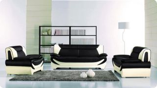 modern leather sofa loveseat chair set couch elm209 more options