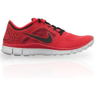 Nike Free Run+ 3 Mens Running Shoe Run 510642 602 WHITE BLACK RED