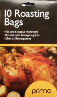 10 roasting bags for oven or microwave bnib time left