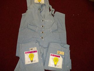 Genuine LEE OVERALLS LIGHT BLUE NWT FROM 80s VINTAGE MADE IN THE USA 