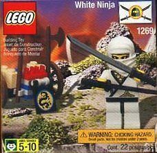 Lego WHITE NINJA 1269 Set minifig minifigure classic rare retired 