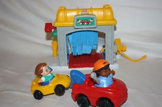 Fisher Price Little People LOT~ Car Wash~Tow Truck~Car~People