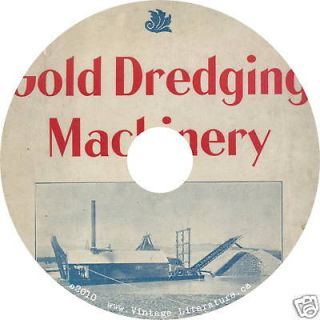 1901 ridson gold dredging mining catalog on cd from canada