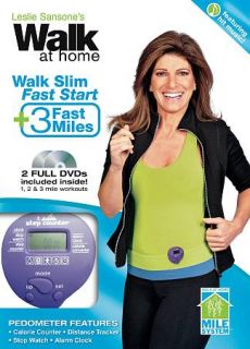 Leslie Sansone   Walk Slim Fast Start 3 Fast Miles DVD, 2010, 2 Disc 