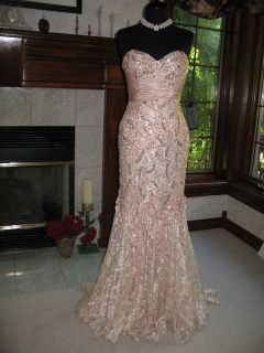 Mac Duggal 80056D Champagne Couture Pageant Gala Gown Dress 4