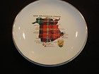   map & tartan on Vintage 5 Lord Nelson Pottery England plate