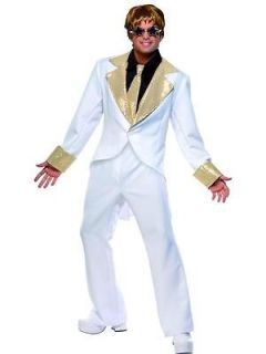 Adult 70s Rocket Man Elton John Fancy Dress Costume (Large)