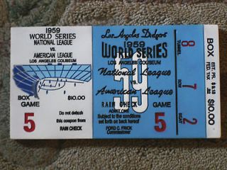 Newly listed 1959 World Series Ticket Paperweight Los Angeles Dodgers