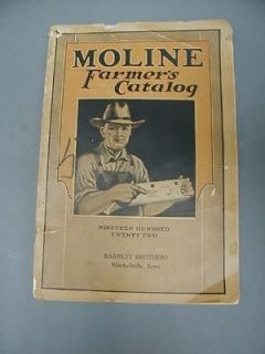 1922 moline farmer s catalog horse drawn plow etc time