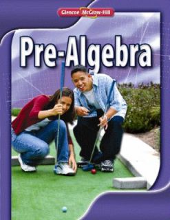 Pre Algebra, Student Edition by McGraw Hill Staff 2008, Hardcover 