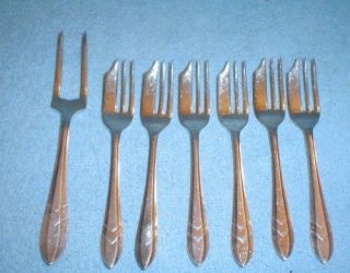 piece set sheffield pastry forks silverplate england time left