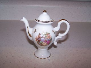 BEAUTIFUL LIMOGES FRANCE PORCELAIN COVERED MINIATURE COLLECTIBLE TEA 