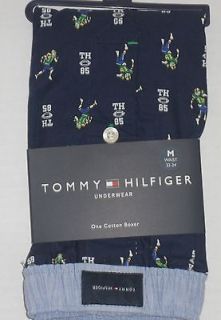 TOMMY HILFIGER Mens Navy Blue Football Players Boxers Size M