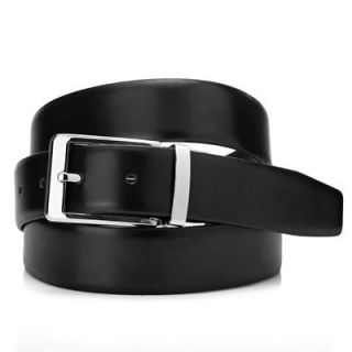 sale brand new men s black leather dress business belt