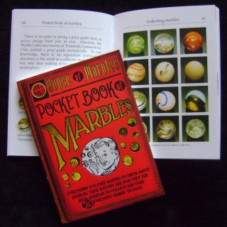 NW HOUSE OF MARBLES POCKET GUIDE BOOK OF MARBLES. GAMES, PHOTOS 