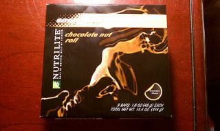brand new nutrilite energy bar chocolate nut roll 9 bars