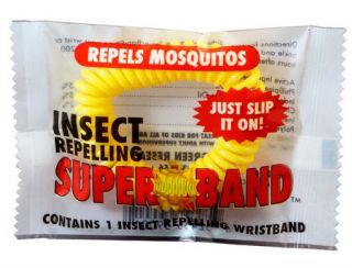 Super Band Insect Repelling Wrist Ankle Band Repels Mosquitos Lasts 