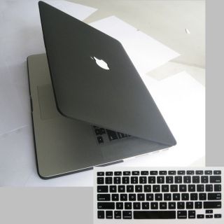   Macbook Pro 15 retina display BLACK Rubberized Hard Case keyboard