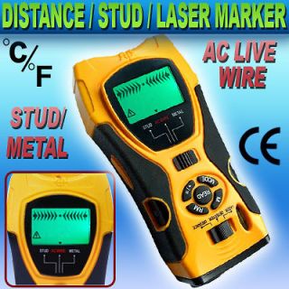   Distance Meter Stud / Joist Metal Wire Detector Laser Tool Marker