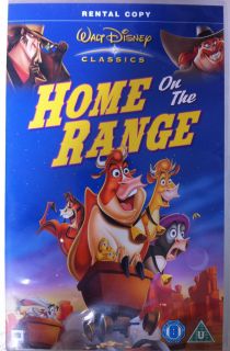 Walt Disney HOME ON THE RANGE Classic ~ Rare Big Box UK VHS