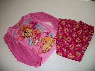 Looney Tunes Lola Bunny Girls Size 7/8 Two Piece Pajama Sleep Set New 