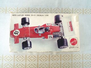 MEBETOYS 72 LOTUS FORD F 1 MINT IN BOX, NICE 1/28 SCALE MADE IN 