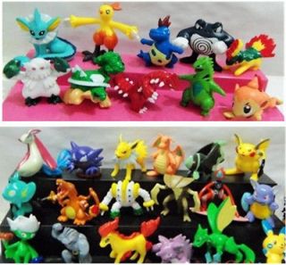 Hot Lot of 24 PCS Black & White Pokemon Figures Collections Toys T24
