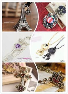   Fashion Vintage Long Chain Various New Style Pendant Charms Necklace