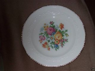 crown potteries co 11 47 dinner plate flowers floral time