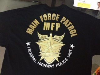 Mad Max MFP Main Force Patrol T Shirt 100% Cotton