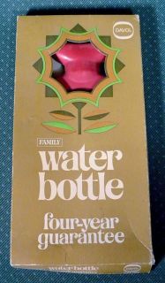 Vintage Davol Water Bottle w/ Box Classic Family Bottle No. 30