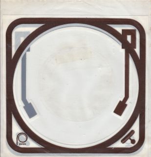 PEERLESS sleeve   brown & white; plastic sleeve; record player 