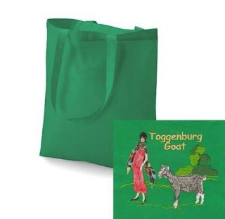 goat tote bag embroidered by dogmania more options bag colour